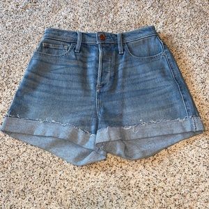 High Rise Jean Shorts